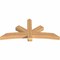 Ekena Millwork Alberta Smooth Timber Gable Bracket, Western Red Cedar, 72"W x 33"H x 5 1/2"D x 5 1/2"F, 11/12 Pitch GBW072X33X0606ALB00SWR - alternate 3